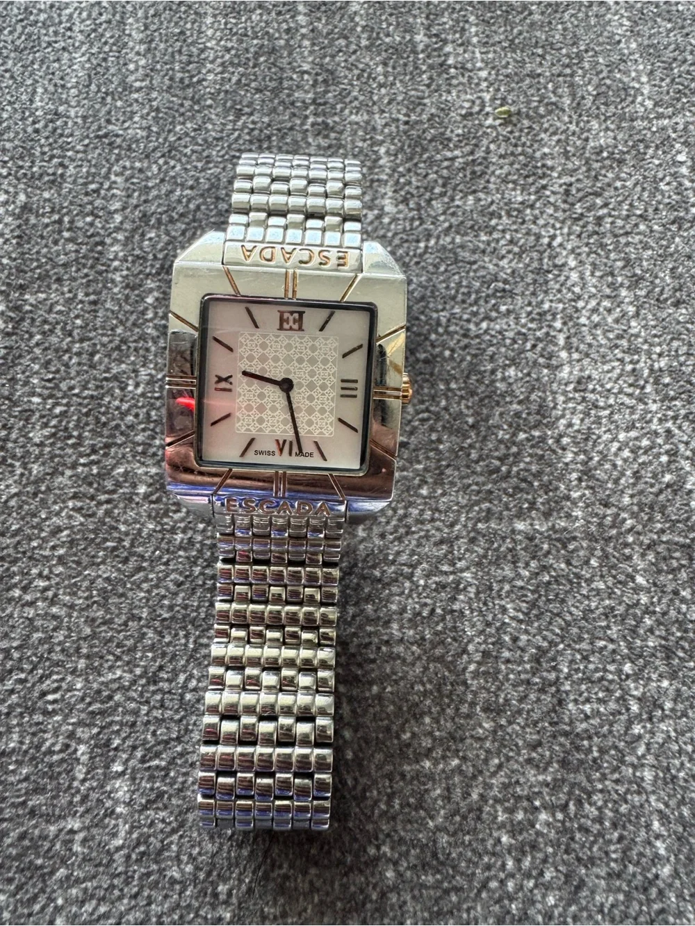Escada Silver-Tone women Square Dial Watch